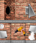 4 Inch External Extractor Wall Vent With Cushioned Non Return Flap For Dryer Vent And Home Exhaust installation steps on brick wall
