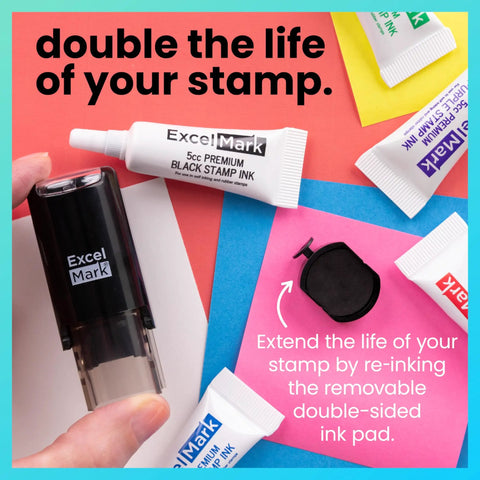 Self Inking Inspection Stamp For Quality Control And Documentation Five Eighths Inch Diameter Ideal For Office And Factory Use Three Line Print Logs Inspections Who And When Quick Visual Record ink refill kit