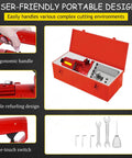 User-friendly portable design of Ultra Fast 1250W Electro Hydraulic Rebar Cutter with ergonomic handle and one-touch switch.