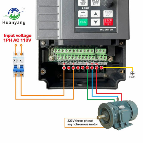 110V To 220V Variable Frequency Drive For 3 Phase Motors With Single Phase Input 50 60 Hz Easy Installation RS485 Communications