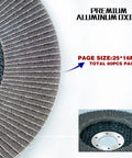 Pro Level 10 Pack 40 Grit Flap Discs For Angle Grinders, 7 X 7/8 Inch Type 29 Aluminum Oxide Grinding Wheels close-up view.