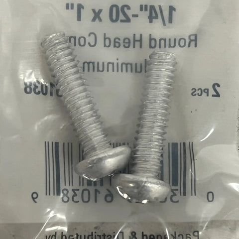 Kickstart Your Garage Projects With These Slick Aluminum Machine Screws Featherweight Aircraft Grade Hardware Grips Tight For Auto Repair And DIY Builds Without Adding Unnecessary Weight To Daily Haul. Two round head aluminum machine screws in packaging.