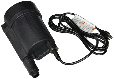 Lightweight Submersible Utility Pump 1/6 HP 115V Nonautomatic Dewatering Pump with Screened Bottom Intake, black design