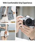 Z fc Handgrip L Shape Grip Holder for Nikon Z fc Camera With Retro Side Handle, shown in hand for comfortable experience