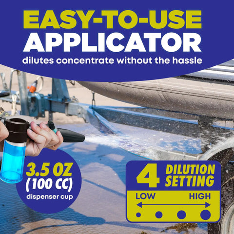 Salt Remover Flush Kit With High Pressure Hose For Boats And Marine Engines Quick Inboard Outboard Engine Flush Removes Salt Deposits Built In Soap Dispenser And Multi Mode Sprayer For Easy Cleaning