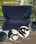 Rugged Outdoor Swing Cover For A 3 Seat Hammock And Patio Furniture Waterproof All Weather Protection 87 Inch with zipper and buckles