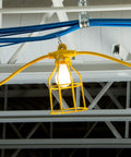 10 Light Metal Temporary Light Stringer For Outdoor Use 100 Ft Cord 12 AWG 300V Yellow Weather Resistant Durable Construction