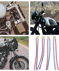 4 Piece Universal Wiring Harness Kit For Motorcycle And Electric Bike With Copper And Plastic Connectors, shown with various motorcycles