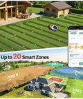 Next Level Robotic Lawn Mower With Vision AI And RTK Zero Edge Cutting Auto Mapping Boundary Free Navigation mowing lawn