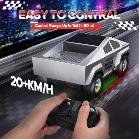 1:24 Scale RC Truck With All Terrain Performance, High Speed 2WD Off Road Car With Lights And Load Space, 2.4GHz Remote