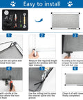 Pet Proof Window Screen Repair Kit With Extendable Cleaning Tool And Thickened Screen Replacement Spline Tool Set Remover Hook Tape Measure Knife Brush All In One Do It Yourself Door And Window Screen Fix For Home installation guide