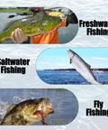 Heavy Duty Fishing Power Clips Hefty Pack Of Fifty Quick Release Split Rings And Snaps Stainless Steel Rust Proof Game Changer For Lakes And Rivers Tough As Nails Outdoor Gear with different fishing types shown.