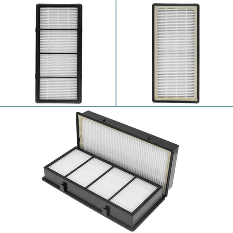 Replacement True HEPA Filter Pack Of 2 For Holmes AER1 HAPF300 HAPF30 And Bionaire Purifiers Allergen Remover shown in packaging
