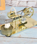 Stirling Engine Model For Kids And Classrooms Easy To Assemble Physics Science Toy With Brushed Stainless Steel Base