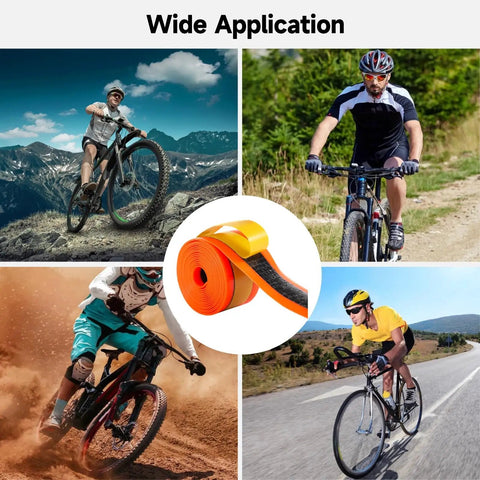 Two Rolls Fat Bike Tire Liners For Road And Mountain Bikes 15 Ft Of Puncture Proof TPU Tape 1.5 Inch Wide Liner Protector