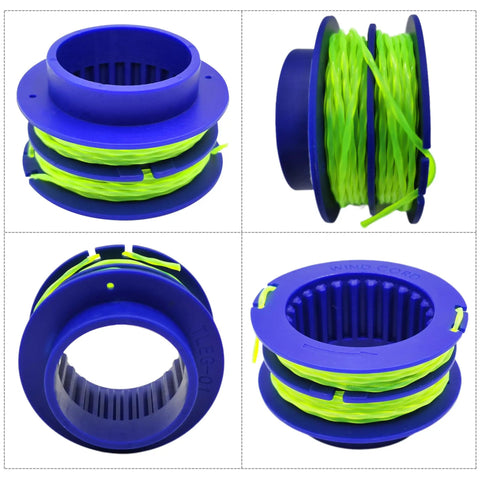 Dual Line Trimmer String Spool 0.080 Inch 16 Feet 3 Pack Built For Quick Replacements With Kobalt 24 Volt Max Weed Wacker String Trimmer Compatible Spool Fits KST 1124B-03 KST 2024A-03 KST 2224B-03 KST 4024A-03
