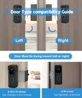 No Drill Anti Theft Doorbell Mount For Blink Cams With Non Blocking Motion Sensor Design Renter Friendly Installation Weatherproof Holder with rain cover on door