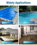 1 Hp Automatic Pool Cover Pump With 4500 GPH Submersible Water Pump, External Sensor Switch for pool, basement, and more