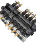 12 Port Home Run Plumbing Manifold With 3/4 Inch MNPT Inlet And 1/2 Inch Brass Crimp Ball Valve Outlets For PEX And PE-RT Systems