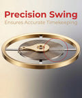 Watch Balance Wheel Alloy Full Swing Movement Part For Repairs 8205 Gear Hairspring Golden Finish