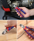 6 Inch Wire Cutters Heavy Duty CrV Steel Diagonal Pliers for Cutting Wires Craft Projects Built Tough Non Slip Grip