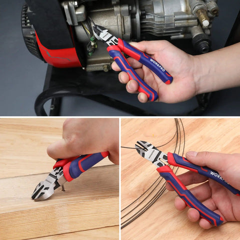 6 Inch Wire Cutters Heavy Duty CrV Steel Diagonal Pliers for Cutting Wires Craft Projects Built Tough Non Slip Grip