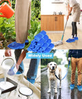 Waterproof Disposable Shoe Covers Non Slip For Indoors And Light Outdoors CPE Plastic Booties 100 Pairs fits most shoes