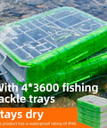 Fishing Tackle Backpack With 4 3600 Tackle Boxes Rod Holder And 43L Waterproof Large Gear Bag Detachable Waist Pack Outdoor Storage