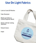 Printable Heat Transfer Paper For Light Fabrics That Works With Inkjet Printers, applied on cotton bag with Paddle Man design.