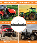 Heavy Duty 6Ft Drag Harrow Driveway Grader With 16Ft Chain For ATV UTV Tractor And Mower Tow Behind Lawn Rake For Gravel Sand Soil And Hay Leveling On Driveways Fields And Paddocks