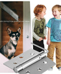 3 And A Half Inch Self Closing Stainless Steel Door Hinges Built Tough For Everyday Use Heavy Duty Spring Loaded Auto Close Adjustable