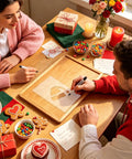 Hella Precise Acrylic Router Templates That Double As Eight Reusable Carving Stencils For Wood And Fabric Featuring festive holiday designs on a DIY crafting table.