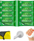 Waterproof Duct Seal Putty 8 Pack White Sealing Clay For Quick Diy Repairs On Drains Wall Holes AC Pipe Holes Gaps And Cracks