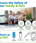 Blue Green Algae And Cyanobacteria Test Kit For Backyard Ponds Delivers No Sweat Application Plus Straight Shooter Accuracy with kids and dog near water.