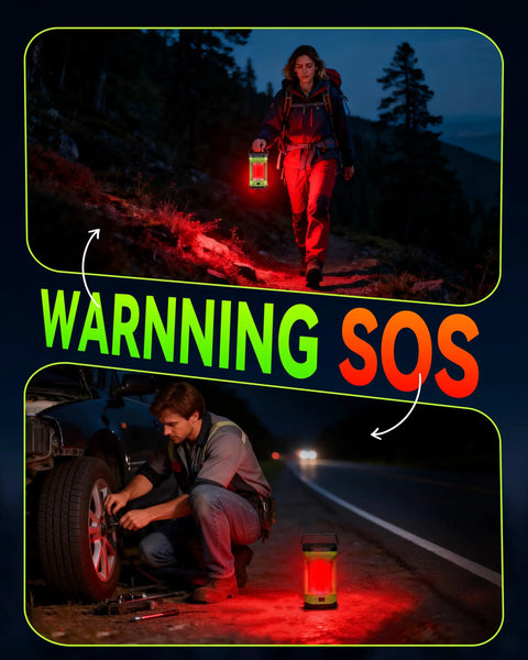 Rechargeable Camping Lantern With 4000LM Bright LED Light 360 Degree All Around Illumination 4600mAh Battery Portable Emergency Light