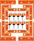 90 Degree Clamp Set With Positioning Squares Three Inch Four Inch And Two Point Three Inch Right Angle Clamp With Twelve Clamping Squares For Corner Jigs And Woodworking Projects