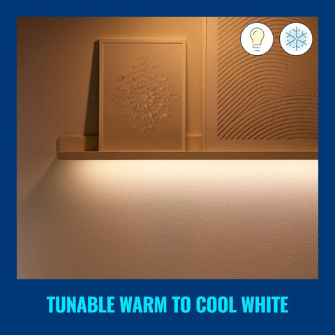 Smart LED Strip Starter Kit 6.6 Foot With 3.3 Foot Extension Full Color Low Voltage Lighting Connects To Your Wi Fi Network No Fuss Setup