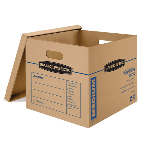 Solid Gear Medium Moving Boxes 20 Pack With Tapeless Assembly And Reinforced Carry Handles To Help You Haul Your Stuff Smoothly And Kick The Packing Hassle Right Out While Keeping Things Tight And Secure During Any Big Move