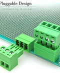 Two Pack Eight Pin Three Point Five Millimeter Pitch Screw Terminal Block Connector Plug And Play Quick Male And Female Phoenix Type
