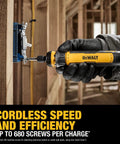 Compact Ergonomic 4V USB Rechargeable Cordless Screwdriver with 12 Bit Set LED Light FLEXDRIVE Control in use on switch plate.
