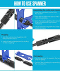 Solar Wire Connectors Kit With Crimping Tool And Disconnect Tool 51 Piece PV Kit Includes step-by-step spanner usage guide