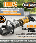 2026 Upgraded Portable Electric Rebar Bender Featuring Advanced Pure Copper Brushless Motor for heavy-duty construction projects.