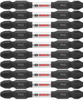 Phillips Three Impact Driver Bits Triple Pack Of Double Ended Two Point Five Inch Screwdriving Tools With Extended Torsion Zone For High Torque Grind, featuring PH3 bits.