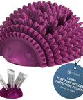 Hedgehog Themed Test Tube Rack For 13mm Tubes Holds 12 Glass Or Plastic Tubes Vial Holder And Phlebotomy Supplies Organizer Built For Lab Life In Vet Clinics And Pediatric Offices Grape Color, featuring hedgehog-shaped design with grape color and 12 tube capacity.