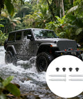 Heavy Duty Door Hinge Set For Multiple Vehicle Models With 200kg Load Capacity Anti Rust Aluminum Hinges For Smooth Secure Operation In Wet Weather Weatherproof shown with off-road vehicle in water