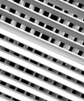 Close-up of Aluminum Double Deflection Adjustable Air Diffuser for HVAC Ducts with louver details and powder coat finish