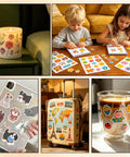 Glossy Printable Vinyl Sticker Paper Hella Easy Cut For Cutting Machines Seamless Edges on crafts, suitcase, cup, candle, kids projects.