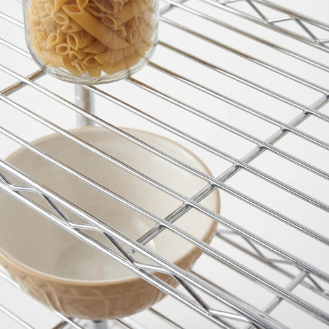 Heavy Duty 3 Tier Adjustable Wire Shelving Unit Slick Chrome Steel Storage Rack For Kitchen Garage Pantry Closet Built Tough To Handle Heavy Loads Up To 250 Lbs Per Shelf Rock Solid Pick 24 By 14 By 30 Inches