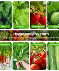 Space Saving 6 Tier Hydroponic Grow Tower Kit With 30 Planting Sites And Water Pump Self Watering Vertical Garden vegetables