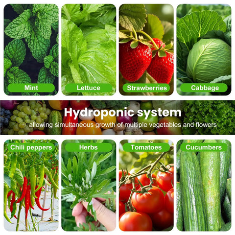 Space Saving 6 Tier Hydroponic Grow Tower Kit With 30 Planting Sites And Water Pump Self Watering Vertical Garden vegetables